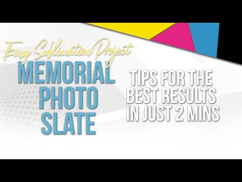 Sublimation Class - How to press a slate photo tile