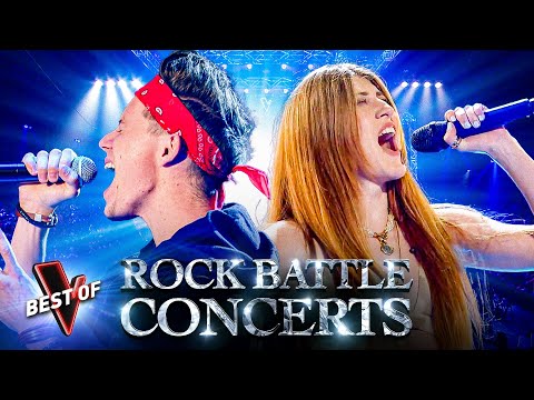 The Very Best ROCK BATTLES on The Voice 🤘