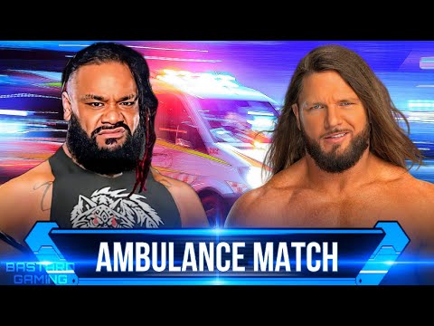 WWE 2K24 | Ambulance Match - Jacob Fatu VS AJ Styles | Survivor Series