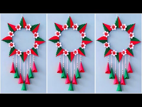 Easy and Quick Paper Wall Hanging Ideas / A4 sheet Wall decor / Cardboard  Reuse /Room Decor DIY