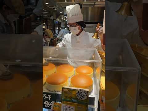 Famous Japanese Cheesecake #japan #travel #travelvlog #osaka #cheesecake #foodies