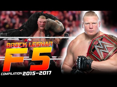 WWE BROCK LESNAR F5 COMPILATION 2015-2017 | By Acknowledge Me