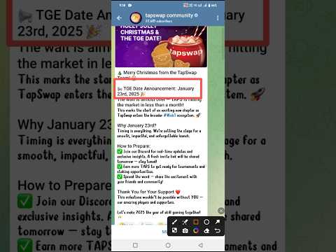 Tapswap tge January 23 2025 || #tapswap #tapswapairdrop