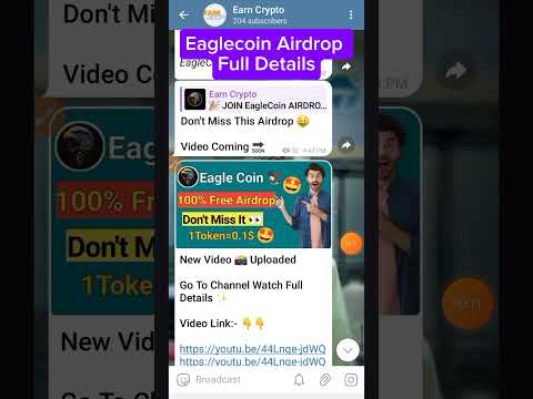 Eaglecoin airdrop new update || Eagle coin Joining Process || Eaglecoin listing date