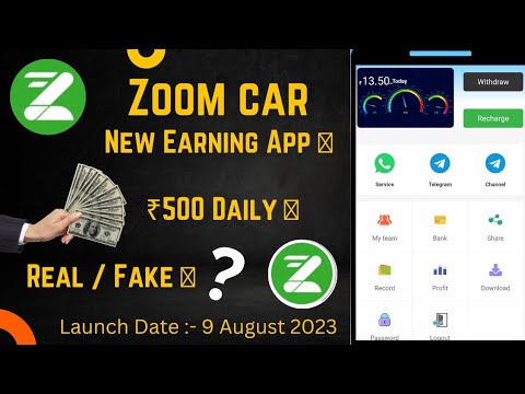 Zoom Car | zoom car earning app | zoom car app | zoom car app real or fake