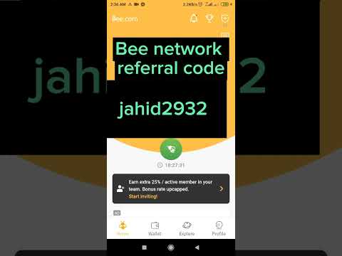 bee network referral code. bee mining app referral code. #beenetwork