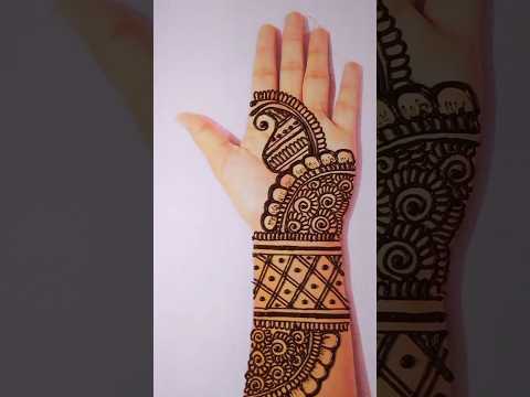 Very easy simple arabic mehndi design #mehndi #mehndidesign #trending #ytshorts #shorts #viral