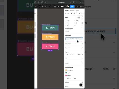 Save time and create variants in Figma! #shorts