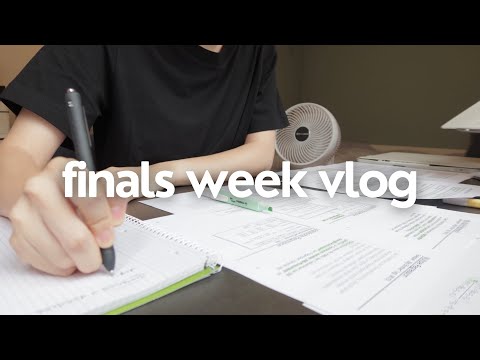 (eng) Finals week study vlog | lots of studying, cooking, being productive