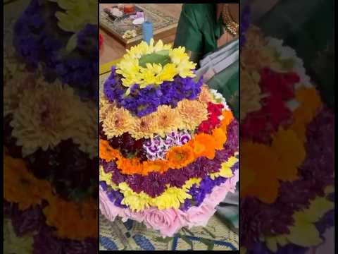 మా ఇంటి బతుకమ్మ 2024#batukamma #navaratri #mangli #reels #ytshorts #festival #family #kids #minivlog