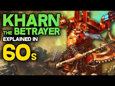 KHARN the BETRAYER explained in 60 SECONDS - Warhammer 40k Lore