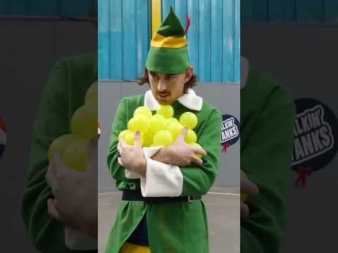 Buddy the Elf can throw more than snowballs #elf #blitzball #sports #pitching #hitting