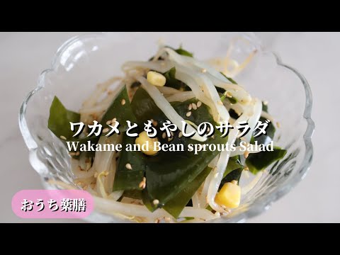 【おうち薬膳】わかめともやしのサラダ♪