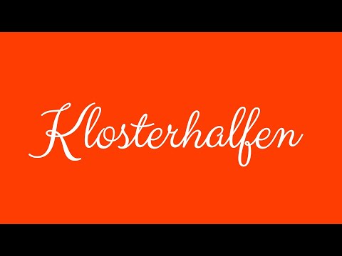 ✎ Klosterhalfen ✎ English Cursive Handwriting Tutorial