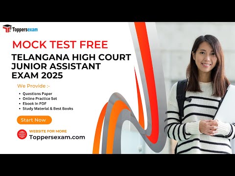 TELANGANA HIGH COURT JUNIOR ASSISTANT Update Syllabus 2025, Important Questions, Study Material