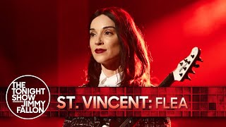 St. Vincent: Flea | The Tonight Show Starring Jimmy Fallon