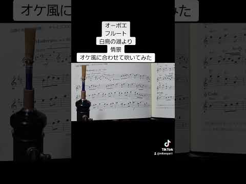 オ－ボエとフルート    白鳥の湖より情景吹いてみた