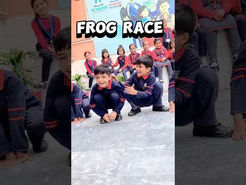 kids New Activity Frog Race New Trending Short video 2024, #frograce #kids #viralshort #shorts