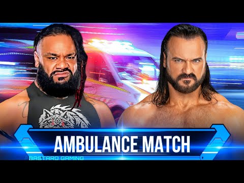 WWE 2K24 | Jacob Fatu VS Drew McIntyre - Ambulance Match | Raw