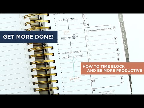 How to time block in your planner to save time & be more productive!