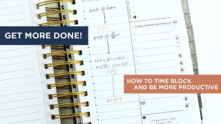 How to time block in your planner to save time & be more productive!