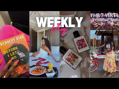 WEEKLY VLOG | TRUSTING GOD , MY FIRST BRAND TRIP WITH THE 7 VIRTUES, GRWM, RENT THE RUNWAY + MORE