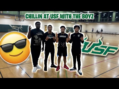 CHILLIN AT USF WITH THE BOYZ!