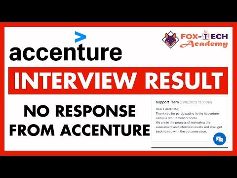 🔴 Accenture Update | No response from Accenture | #accenture #foxtechacademy #accentureupdate