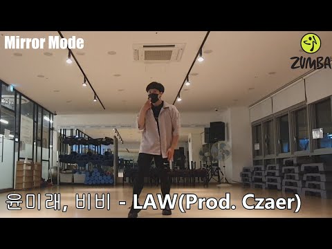 윤미래, 비비(BIBI) - LAW 스맨파 K-POP ZUMBA CHOREO 다이어트 댄스 EASY DANCE WORKOUT MIRROR MODE.