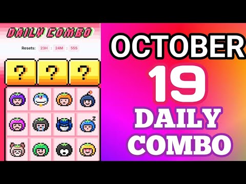 Ootober 19th Daily Combo Today Tomarket 🍅 Airdrop