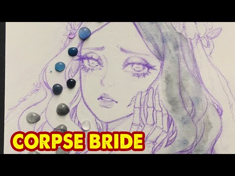 Drawing The CorpseBride Characters As My Style l HUTA CHAN