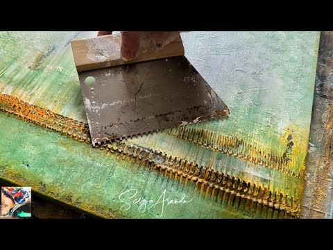 Create Amazing Texture Industrial Painting | Art Tutorial | You Won't Believe What Happens Next!