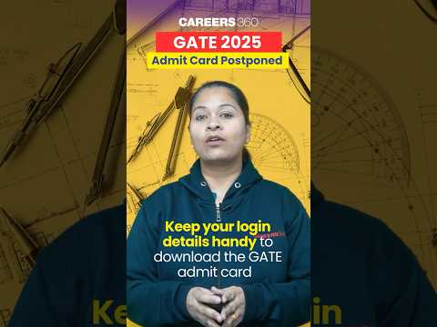 GATE 2025 Admit Card Postponed #gate2025 #gate #shorts