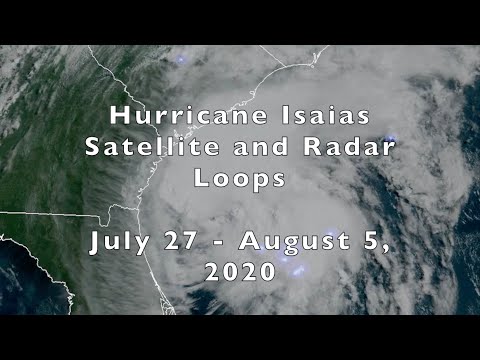 Hurricane Isaias Satellite and Radar Loops