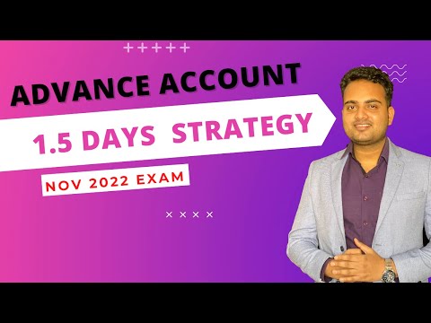 How to revise Advance Account 1.5 days before exam| Advance Account last days revision