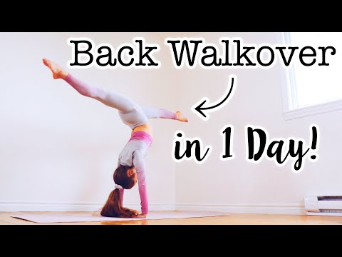 How to do a Back Walkover in One Day!