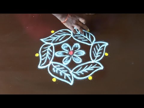 3*2 dots simple rangoli designs🌺thipkiyanji rangoli🌺muggulu🌺 festival rangoli🌺 flower kolam