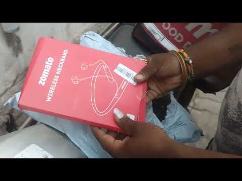 Zomato Bluetooth Neckband Unboxing