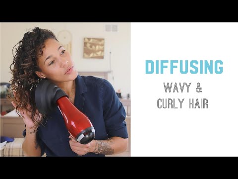 How I Diffusing my curls - Favorite diffuser - Diffusing technic