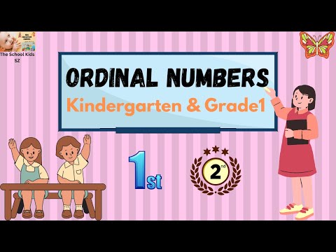 Learn Ordinal Numbers/ Ordinal Numbers for Kids/ Numbers/How to Teach Ordinal Numbers Kindergarten