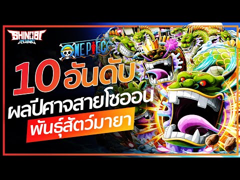 ONE PIECE : 10 อันดับ ผลปีศาจ สายโซออนพันธุ์สัตว์มายา