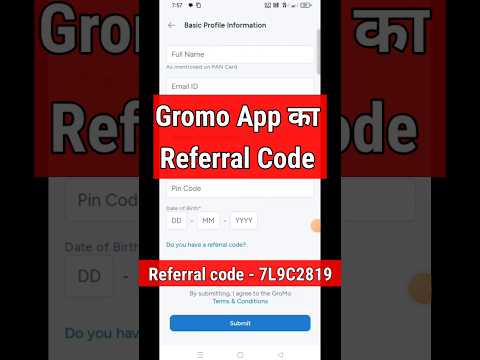 gromo app referral code | gromo app referral code kya dale | gromo app ka referral code