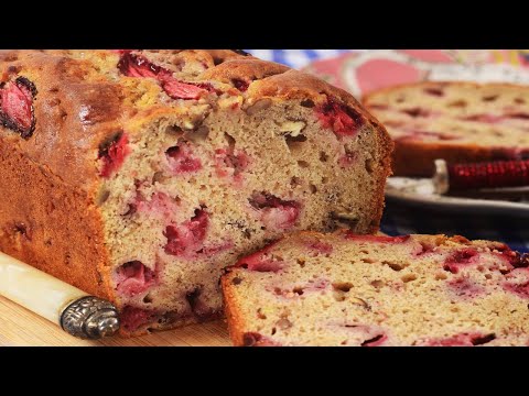 Strawberry Bread Recipe Demonstration - Joyofbaking.com