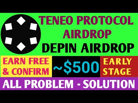 Teneo Protocol Airdrop Update | Teneo DePIN Mining | Teneo Protocol Airdrop New Update