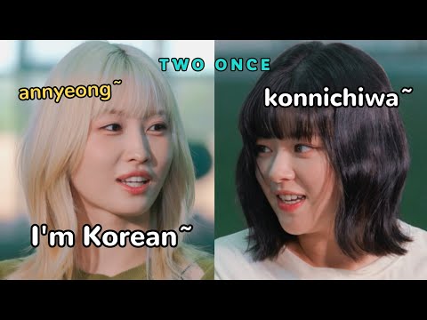 momo pretending to be korean vs. japanese jeongyeon 😂