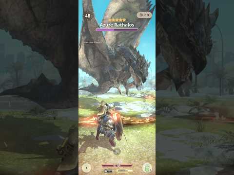 Monster hunter now -Azure Rathalos ⭐5 #gameandroid #shortvideo #mhnow #monsterhuntermobile #gunlance