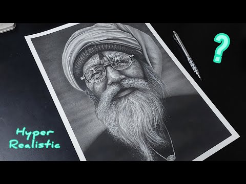 How to draw hyper realistic old man drawing 😳 | Short tutorial step by step