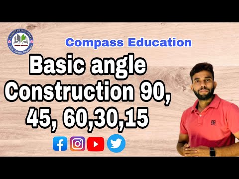 Construction of angle 90 60 30 45 #maths #khansir #rakeshyadavmath #ctet #ctetnewstoday #ctetresult