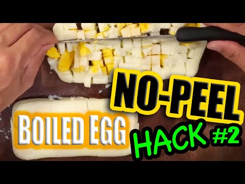 NO PEEL Boiled Egg Shell HACK #2 - Another method to NO PEELING Any Egg Shells! (Soft-Med-Hard Boil)