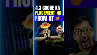 IIT breaks Placement Records😱 4.3 Crore Placement😱#jee #jee2025 #iit #iitjee #placement #motivation